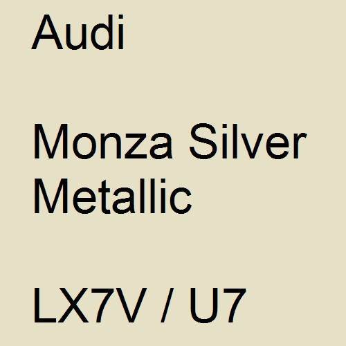 Audi, Monza Silver Metallic, LX7V / U7.